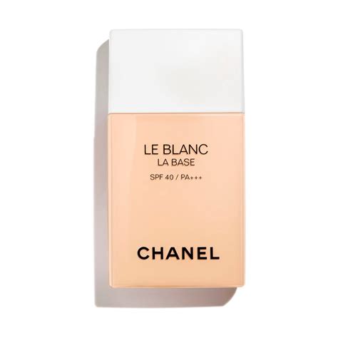 chanel le blanc makeup base spf 40|Chanel le blanc.